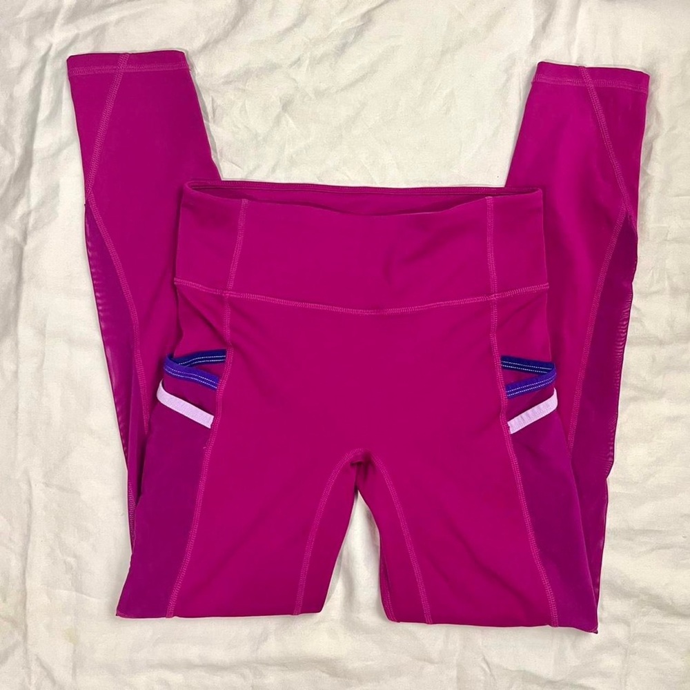 Bright Pink Fabletics capri leggings